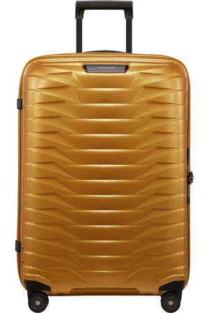 Samsonite Skořepinový cestovní kufr Proxis M 75 l - zlatá