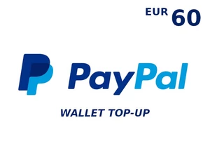 PayPal Wallet 60 EUR Top Up