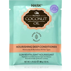 HASK Monoi Coconut Oil revitalizačný kondicionér na lesk a hebkosť vlasov 50 ml