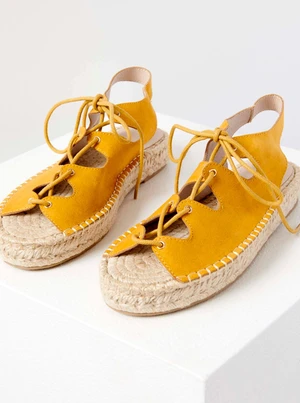 Yellow sandals CAMAIEU - Women