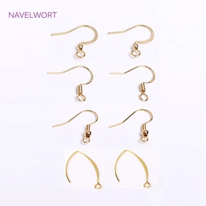 18K Gold Plated Earrings Hook Components Ear Wire,Earrings Accessories,DIY Jewelry Making Earring Findings Accessories
