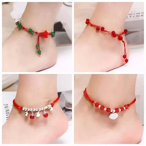 Bohemia Tower Pendant Ankle For Women Red Black Rope Bracelets On Leg Choker Ankles Sandal China Jewelry Gift