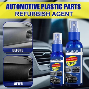 100ml Automotive Plastic Repair Coating Agent Automotive Wash Clean Exterior Car Refresh Accessories Refresh Interior Trim A0G4