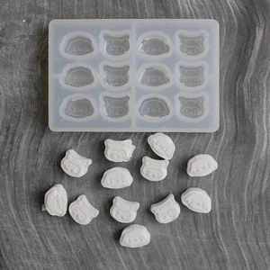 3D Lovely Animal Silicone Mould Translucent Chocolate Ice Cube Molds Diy Jewelry Decoration Tools