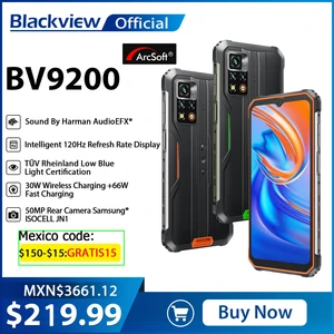 Blackview BV9200 Rugged Machine Android 12, 6.6" 120Hz Display, MTK Helio G96, 14GB 256GB,66W Fast Charge & 30W Wireless Charge