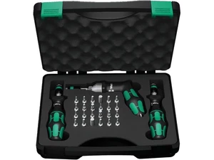 Wera 350451 Sada momentových šroubováků Kraftform 7445/46/47 (2,5-55,0 lbs.in.)