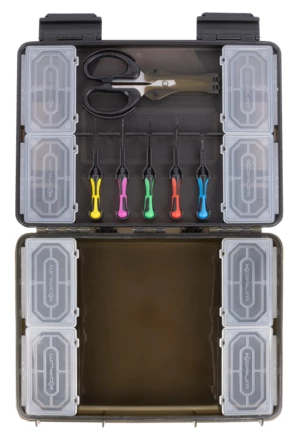 Korum tackle box slim blox loaded