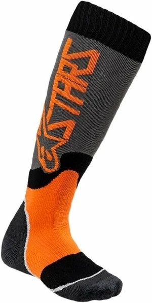 Alpinestars Calzini MX Plus-2 Socks Cool Gray/Orange Fluorescent S