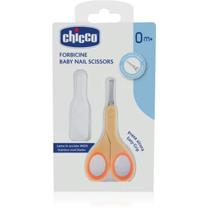 Chicco Baby Nail Scissors dětské nůžky s kulatou špičkou 0 m+ 1 ks