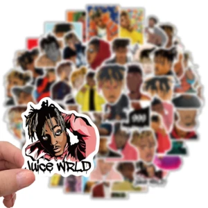 10/50pcs Singer Juice Wrld Stickers For Car Laptop PVC Backpack Water Bottle Pad Bicycle waterproof Decal