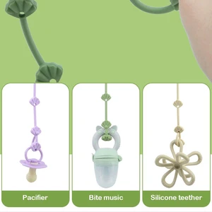 Elastic Baby Toy Straps Replacement Adjustable Stretchable Pacifier Clip Silicone Toddler Bottle Straps Toddlers