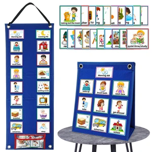 70 Pieces Kids Visual Schedule Daily Routine Cards Home Chore Chart Good Habits Training Games for 3-6 Years Old Montessori Toys