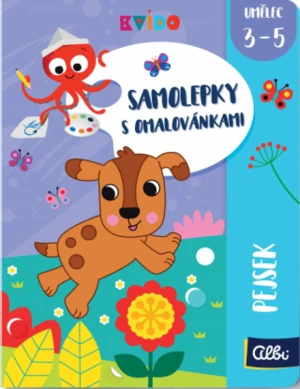 Samolepky s omalovánkami - Pejsek