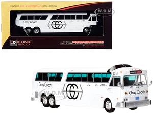 MCI MC-7 Challenger Intercity Coach Bus White "Gray Coach" Toronto - Guelph (Canada) "Vintage Bus &amp; Motorcoach Collection" 1/87 (HO) Diecast Mode