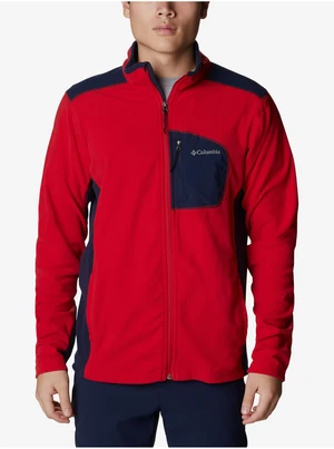 Blue-Red Men's Zippered Sweatshirt Columbia Klamath Range - Men's