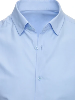 Men's Solid Color Blue Dstreet Shirt