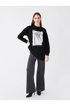 LC Waikiki Women's Striped Elastic Waist Knitwear Pants