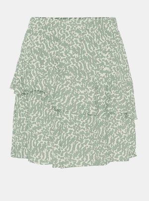 Zelená vzorovaná sukňa VERO MODA Hanna