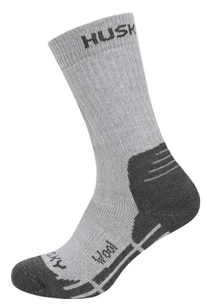 Kids socks HUSKY All Wool light gray