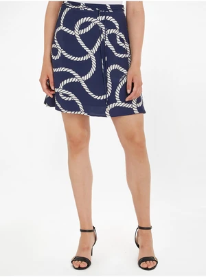 Dark blue Ladies Patterned Skirt Tommy Hilfiger - Women