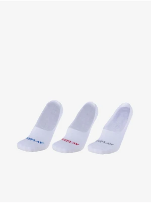 Set of three pairs of socks in White Replay - Men