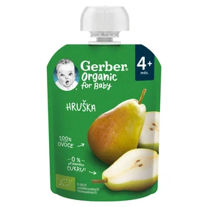 GERBER Kapsička hruška 100% BIO 90 g 6m+