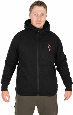 Fox Fishing Mikina Collection Sherpa Hoody Black/Orange 2XL