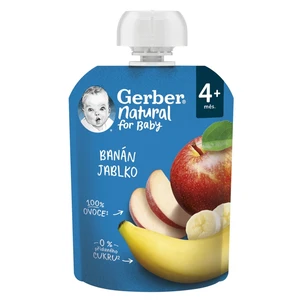 GERBER Kapsička natural banán jablko 4m+ 90 g