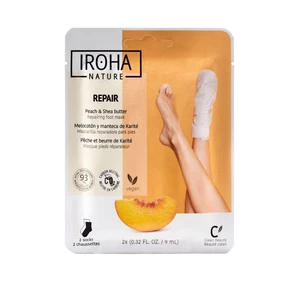 Iroha nature Regenerační maska na nohy Broskev 1 pár