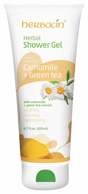 Herbacin Sprchový gel bylinný Camomile + Green Tea 200 ml