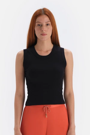 Dagi Black Thick Strap Rib Athlete