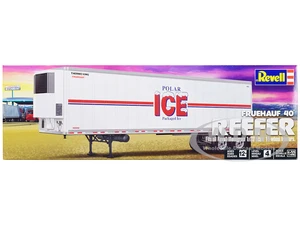 Level 4 Model Kit Fruehauf 40 Refrigerated Trailer "Polar ICE" 1/32 Scale Model by Revell