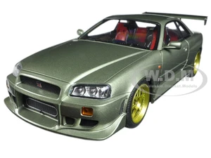 1999 Nissan Skyline GT-R (R34) Millennium Jade 1/18 Diecast Model Car  by Greenlight