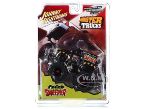 "Creep Sweeper" Monster Truck "Zombie Response Unit" with Black Wheels "Monster Trucks" Series 1/64 Diecast Model by Johnny Lightning