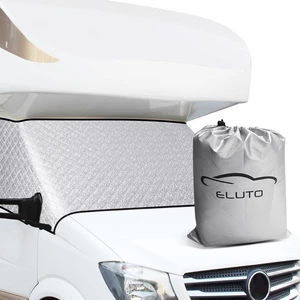 ELUTO Car Windshield Cover Front Window Sun Snow Motorhome Windproof For 1997-2019 RV