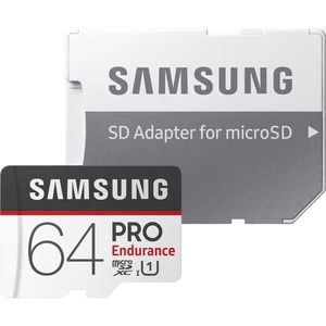 Samsung Pro Endurance pamäťová karta micro SDXC 64 GB Class 10, UHS-I vr. SD adaptéru, podpora videa 4K