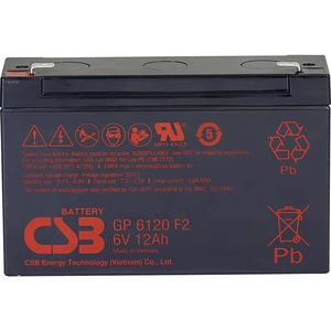 CSB Battery GP 6120 Standby USV GP6120F2 olovený akumulátor 6 V 12 Ah olovený so skleneným rúnom (š x v x h) 151 x 101 x