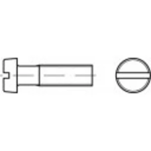 TOOLCRAFT 84T04,0X005 TO-6605967 skrutky s valcovou hlavou  M4 5 mm drážka DIN 84   titan  1 ks