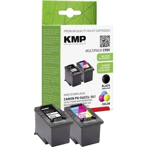KMP Ink náhradný Canon PG-540, CL-541 kompatibilná kombinované balenie čierna, zelenomodrá, purpurová, žltá C95V 1516,48