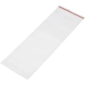 uzatvárateľné vrecúško bez popisných štítkov (š x v) 100 mm x 300 mm priehľadná polyetylén