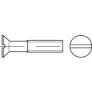 Zápustná skrutka TOOLCRAFT 134077 M6 DIN 963 45 mm príruba oceľ 500 ks