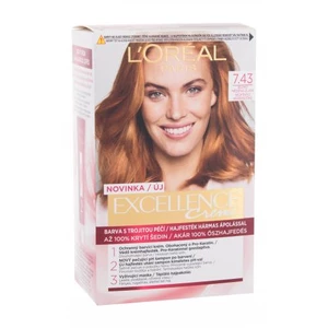 L´Oréal Paris Excellence Creme Triple Protection 48 ml barva na vlasy pro ženy 7,43 Dark Copper Gold Blonde