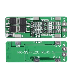HX-3S-FL20 3S 12V 12.6V 15A Li-ion Li Battery 18650 Charger Protection Board with Overcharge and Overdischarge Protectio