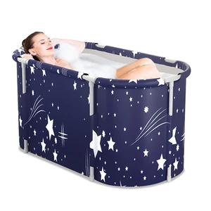 118x55x50cm Folding Bathtub Water Tub Indoor Outdoor Portable Adult Separate Soaking Spa Bath Bucket Baby Bathing Space