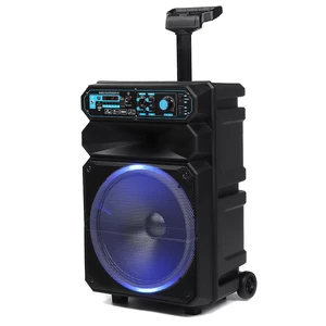 Bakeey Ds-1206 12 inch 50W High Power bluetooth Sound Square Loud Speaker Outdoor Singing Subwoofer with HD Mic