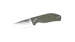 Nůž s pevnou čepelí CVX-80 Real Steel® – Stříbrná čepel – Satin, Zelená (Barva: Zelená, Varianta: Stříbrná čepel – Satin)