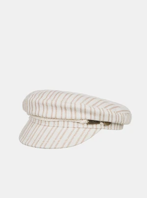 Cream Striped Cap Roxy - Women