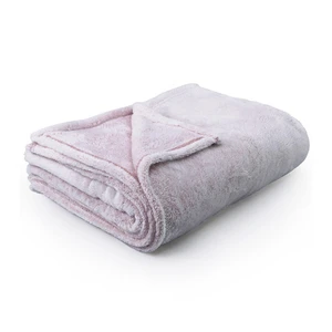 Svetloružová deka z mikrovlákna DecoKing Fluff PowderPink, 170 x 210 cm