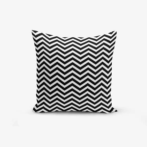 Čierno-biela obliečka na vankúš s prímesou bavlny Minimalist Cushion Covers Stardust, 45 × 45 cm
