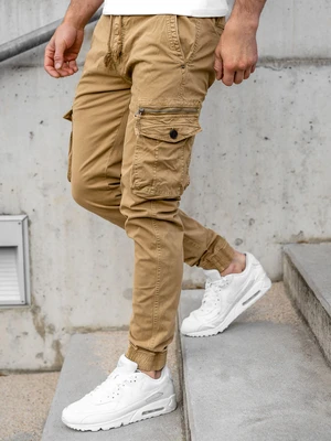 Kamelové pánské jogger kapsáče Bolf CT6706S0